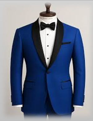 Blue Silk Tuxedo