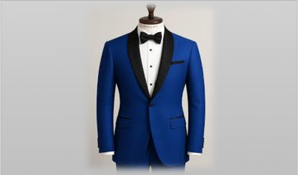 Blue Silk Tuxedo