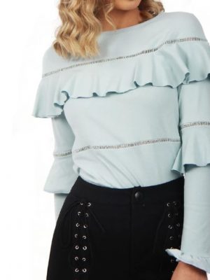 Ruffle Trim Top