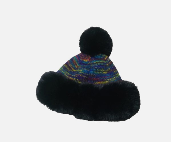 Furry Pom Beanie